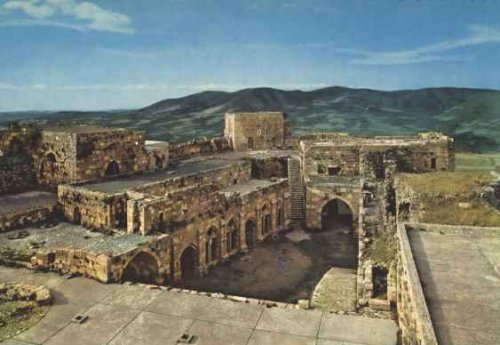 The inner courtyard at Krak des Chevaliers